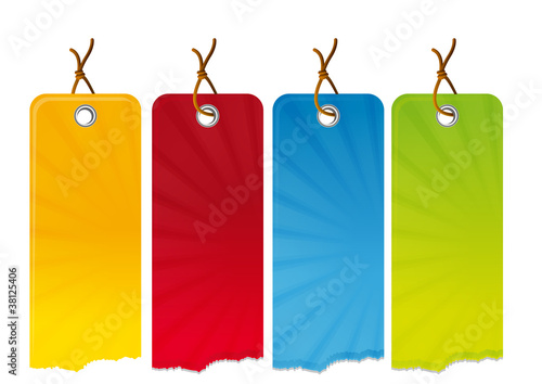 Cartellino Strappato con Raggi