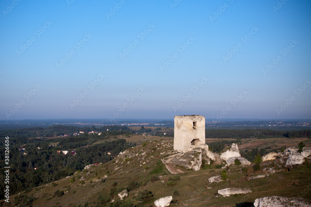old castle ruins near czestochowa
