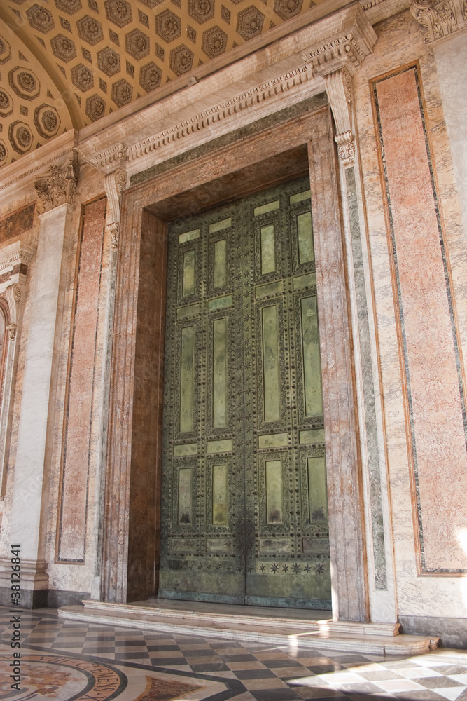 A doorway on the church of San Giovanni in Laterano