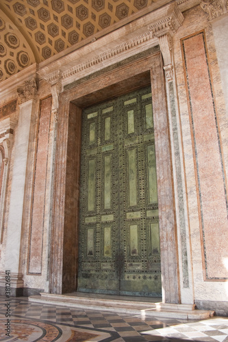 A doorway on the church of San Giovanni in Laterano