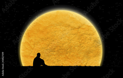alone in the dark night