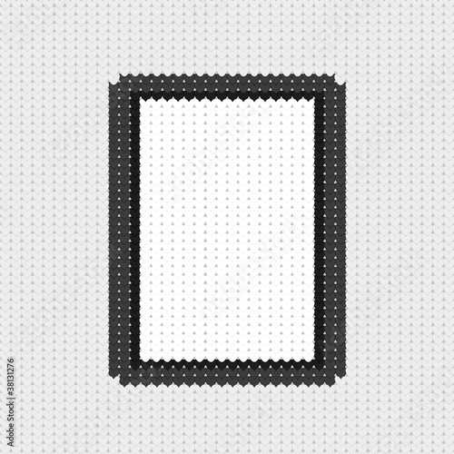 concept computer tablet with knitting. Vector illustration