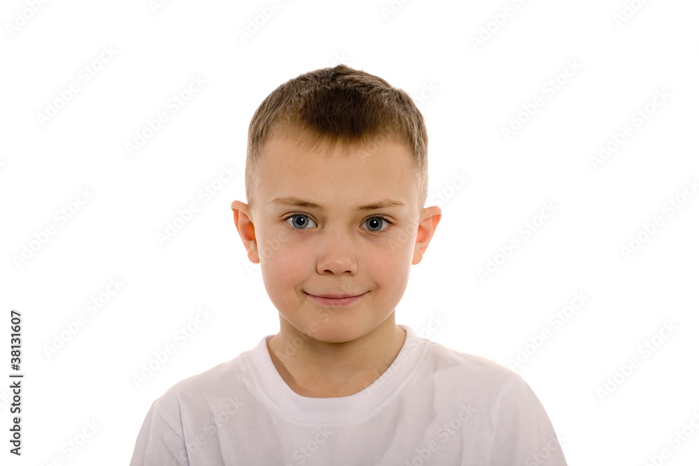 Boy eight years. Children's hairdo - series of 5 photos Boy eight years. Children's hairdo - series of 5 photos