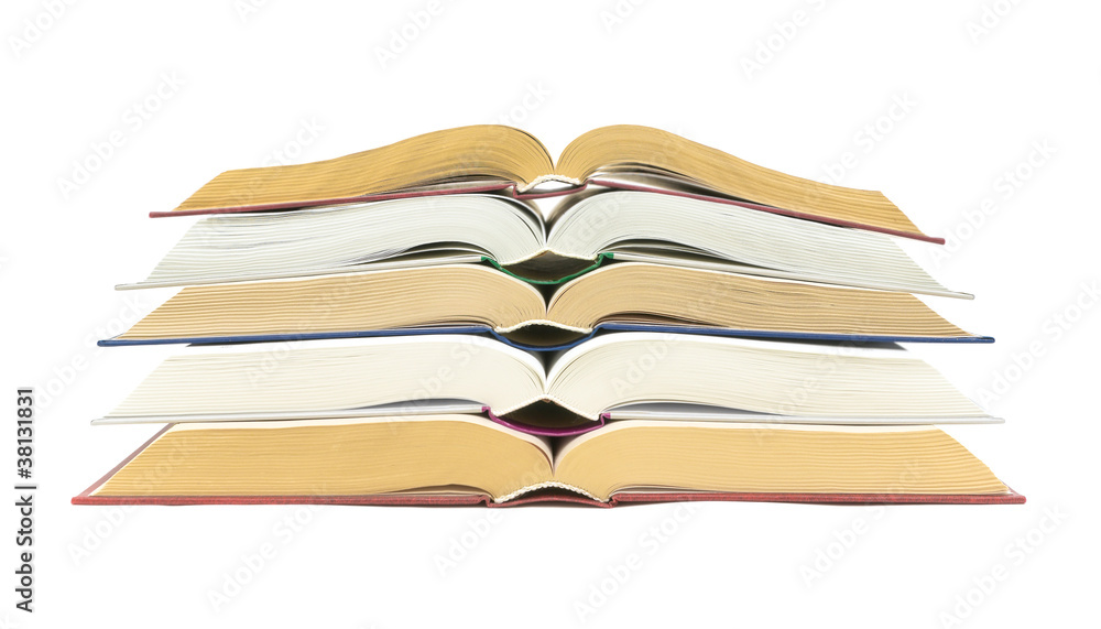 Fototapeta premium open book on white background