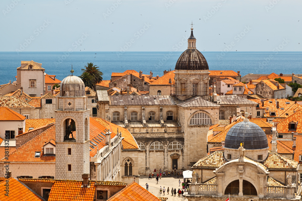 Panorama of Dubrovnik from the City Walls, Croatia