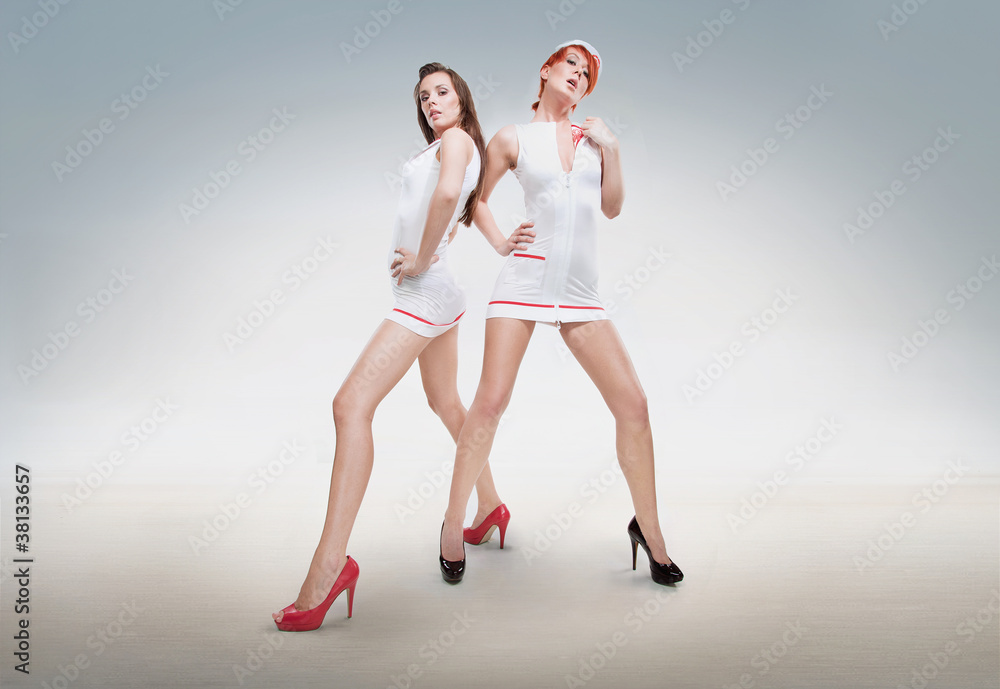 Two sexy nurses Stock Photo | Adobe Stock