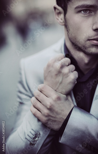 Portrait of a young man © konradbak