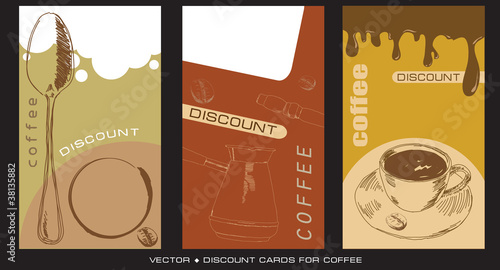 Discount cards for caffee