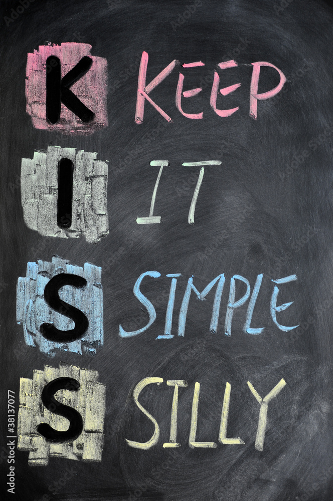 Fototapeta premium KISS acronym
