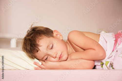 sleeping boy portrait