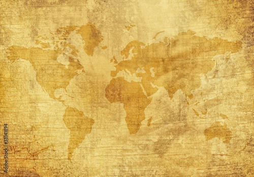 Fototapeta Naklejka Na Ścianę i Meble -  Old World Map
