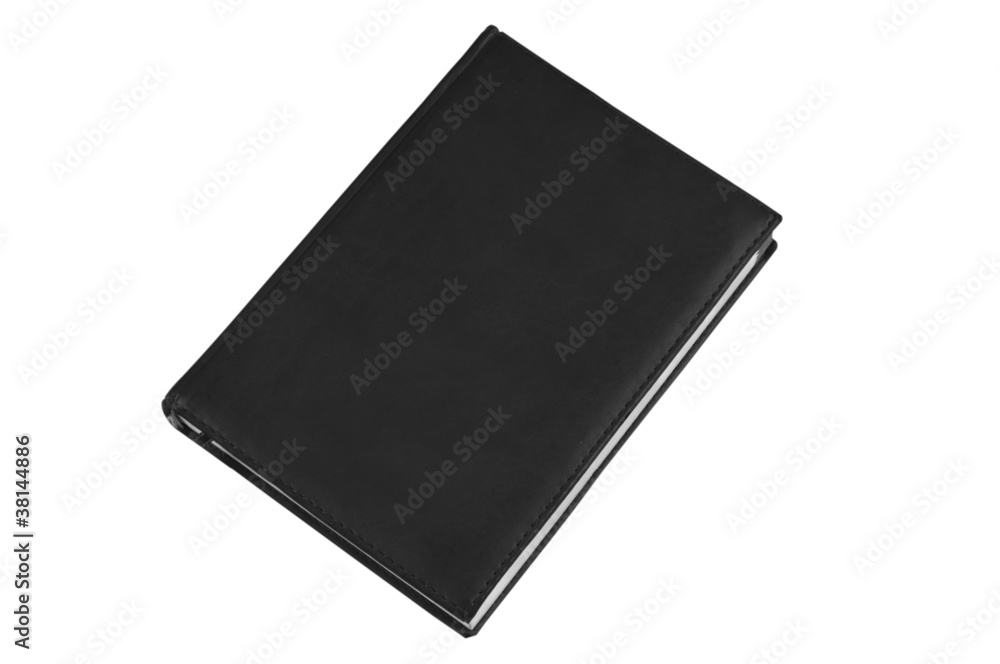 Personal organizer with pen, isolated on white. Personal organizer with pen, isolated on white.