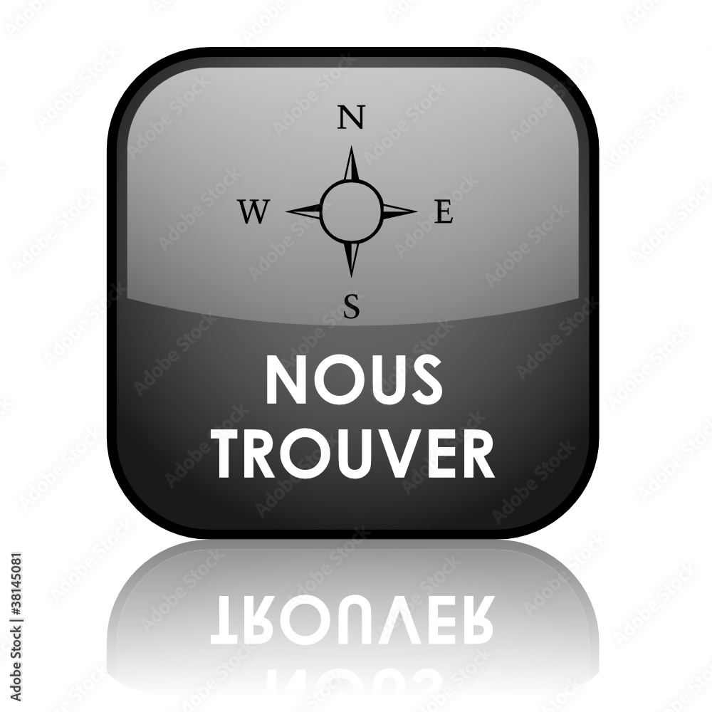 Bouton Web NOUS TROUVER (itinéraire plan d’accès gps directions)