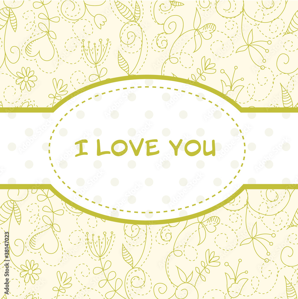 Lovely Valentine's Day floral postcard Lovely Valentine's Day floral postcard
