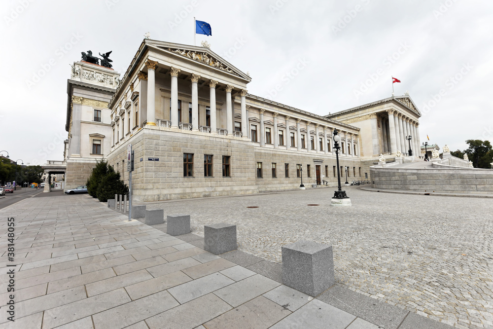 Obraz premium Österreich, Wien, Parlament