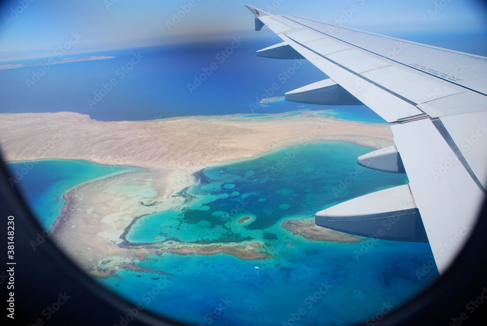 meer blick von flugzeug meer blick von flugzeug