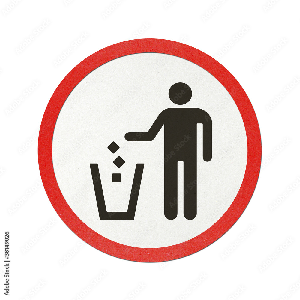 Traffic sign recycled paper Traffic sign recycled paper