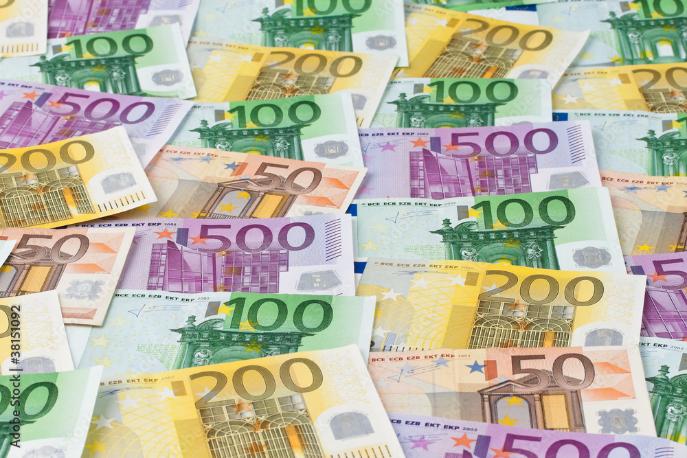 Obraz premium Viele Euro Geldscheine