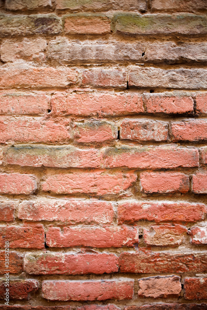 Eine Mauer aus Ziegeln für Hintergund Eine Mauer aus Ziegeln für Hintergund