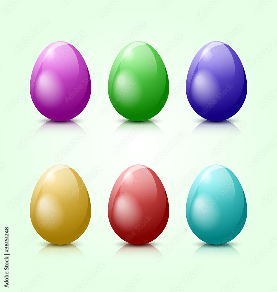 Colored Easter eggs Colored Easter eggs