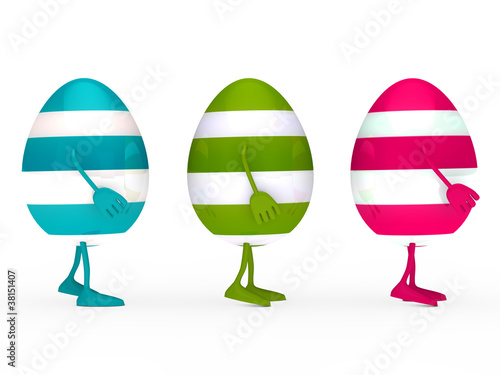 colorful estern eggs go