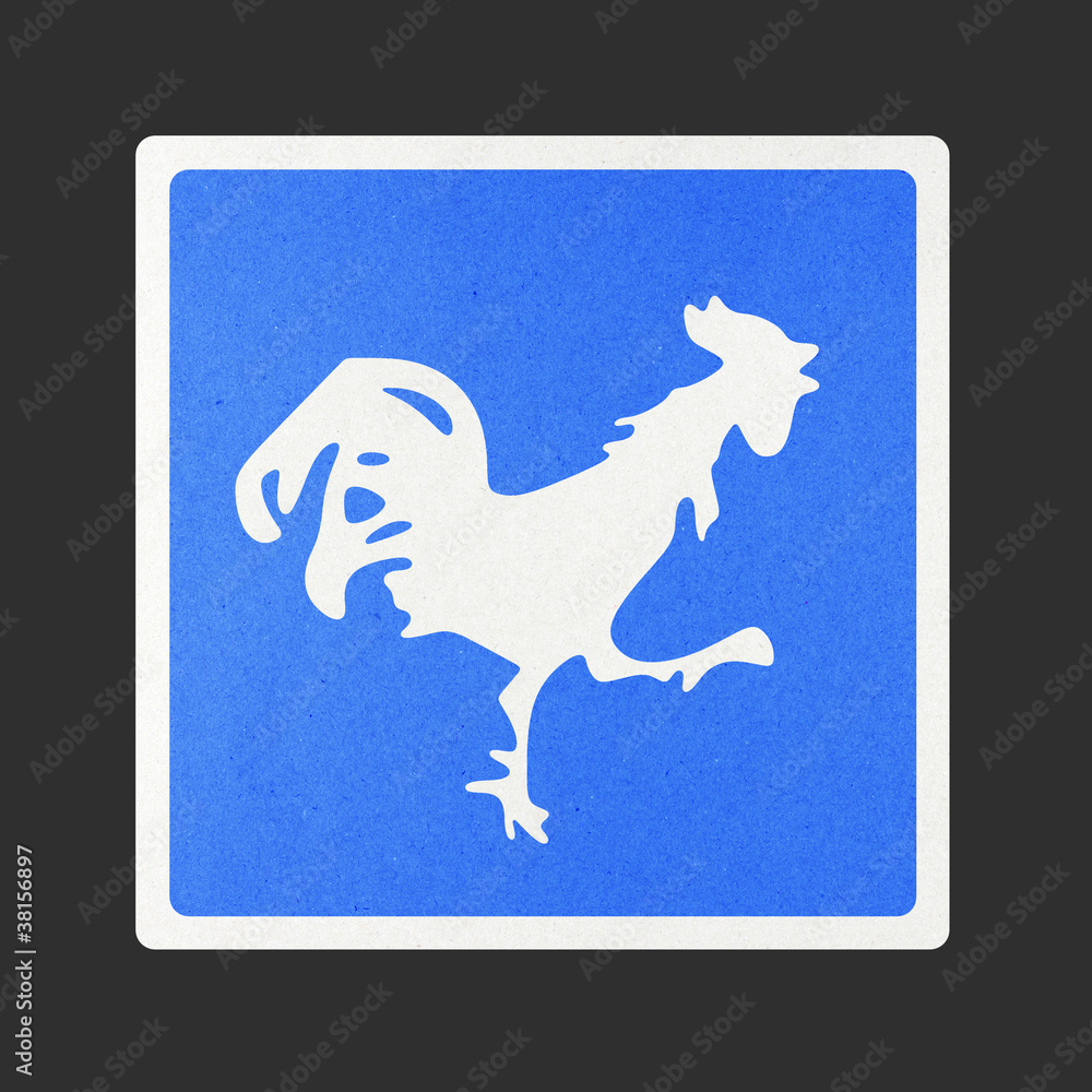 Traffic sign recycled paper Traffic sign recycled paper