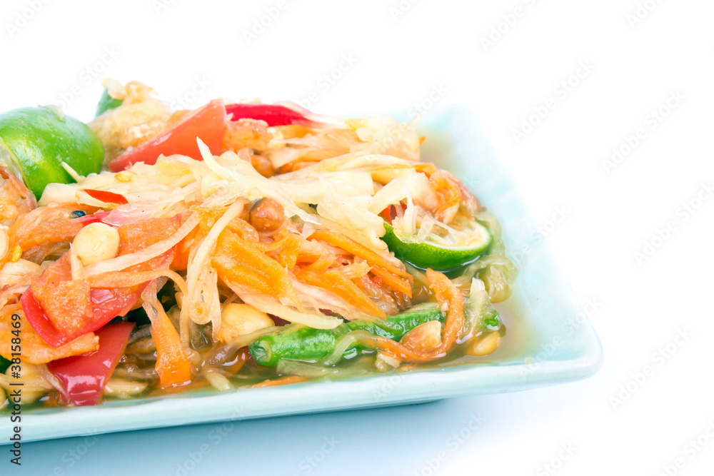 Papaya salad and local food Papaya salad and local food