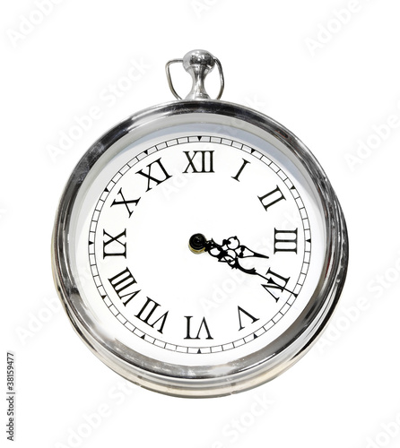 Silver clock