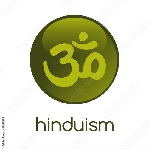 Aum syllable, religious icon, Hinduism, India