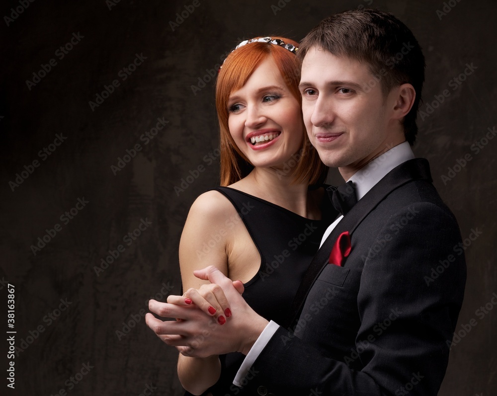 Beautiful smiling couple. Beautiful smiling couple.