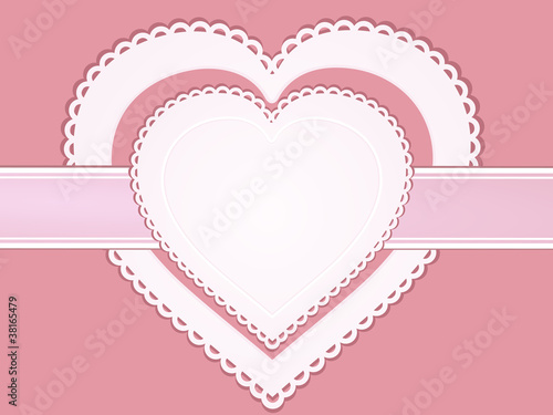 vintage valentine heart label