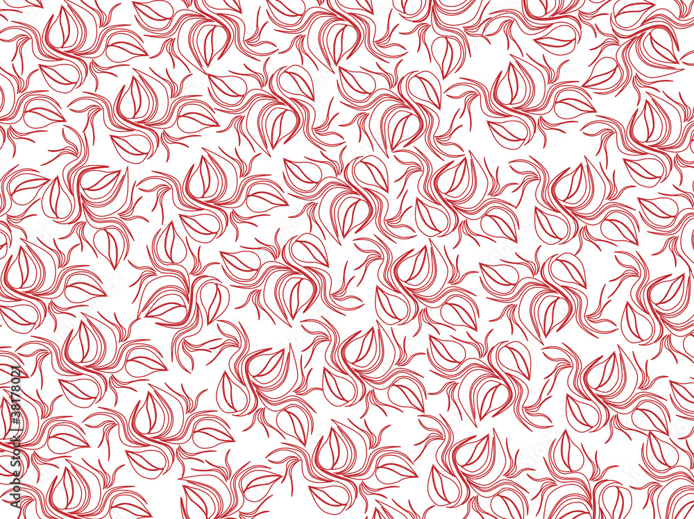 Red flowers on white background Red flowers on white background