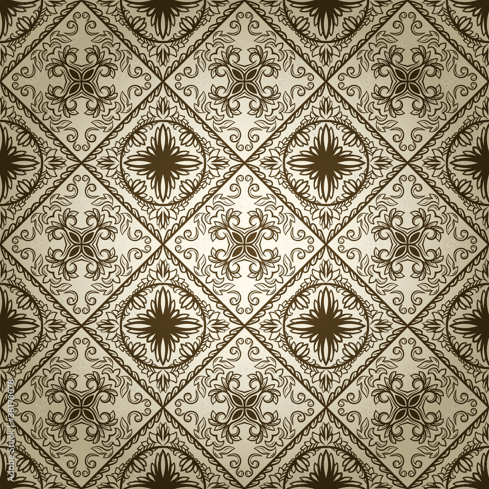 Seamless pattern in retro style