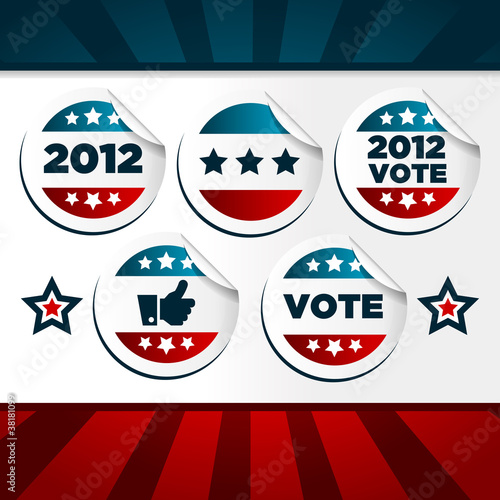 Patriotic Voting Stickers