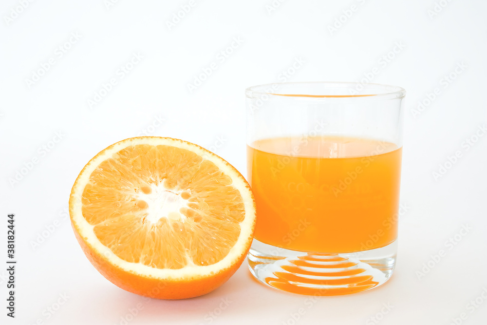 orange isolated on a white background . orange isolated on a white background .