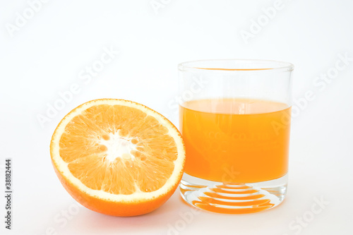 orange isolated on a white background .