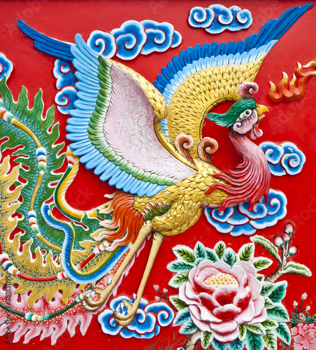 Wallpaper Mural Bird sculptures on the wall. Torontodigital.ca