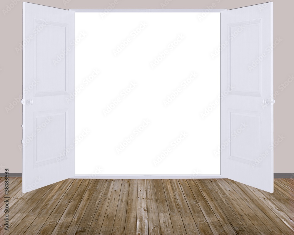 Puerta con espacio en blanco Puerta con espacio en blanco