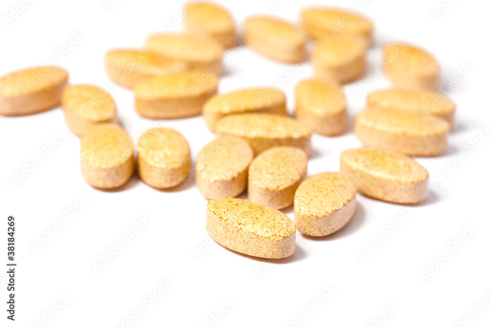 Medicinal pills piled up a bunch Medicinal pills piled up a bunch