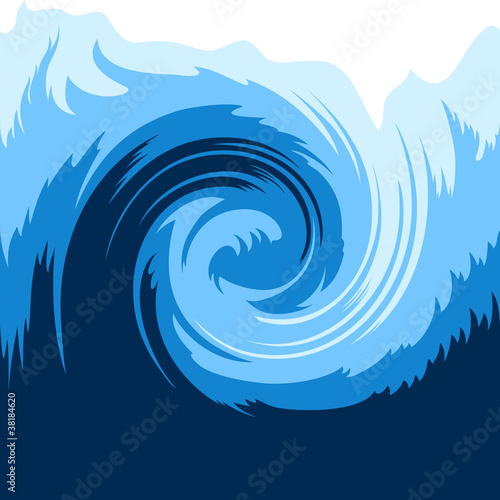 Ocean wave, seamless background