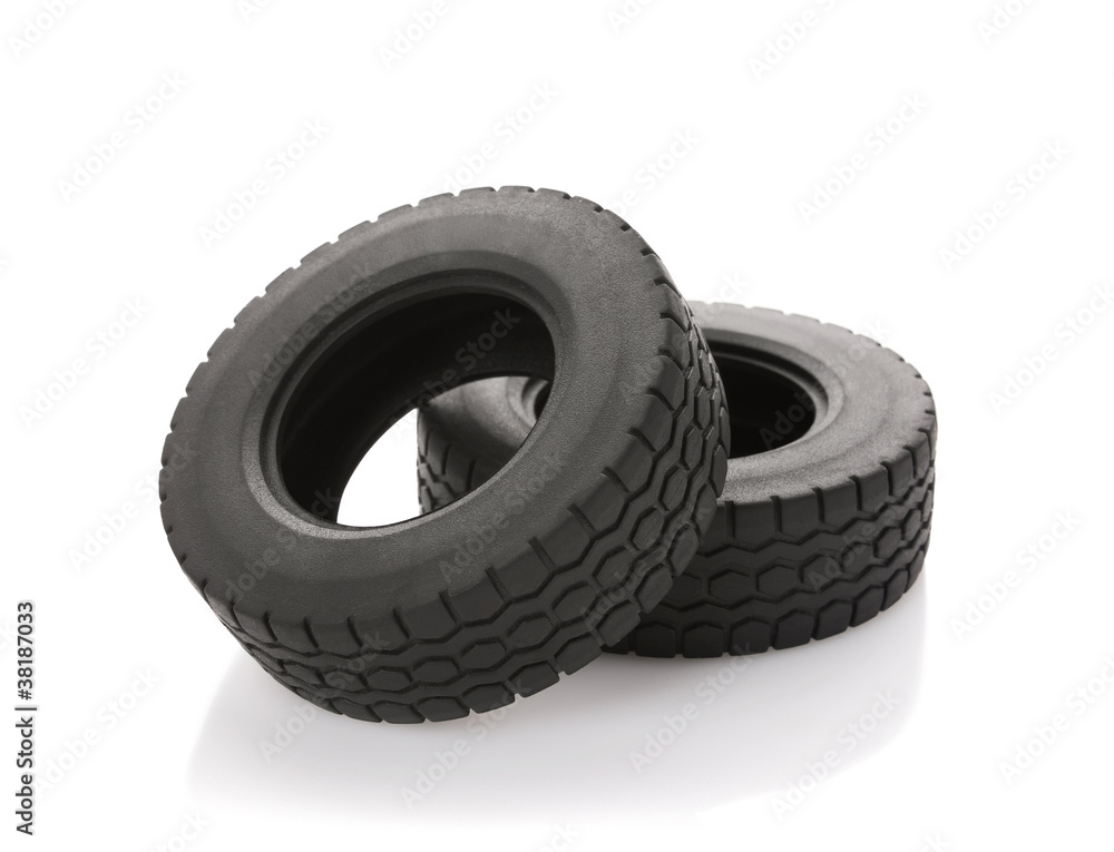 Automobile wheel on a white background Automobile wheel on a white background