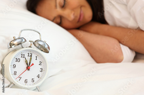 woman having a lie in
