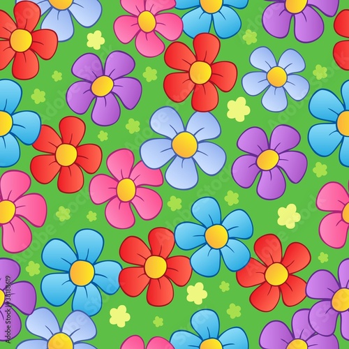 Flowery seamless background 1