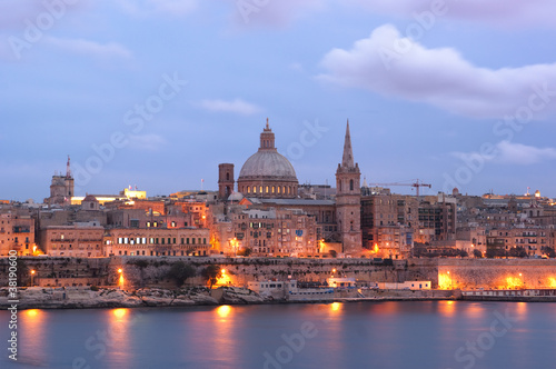 Night View Of Valletta At The Dusk © ollirg