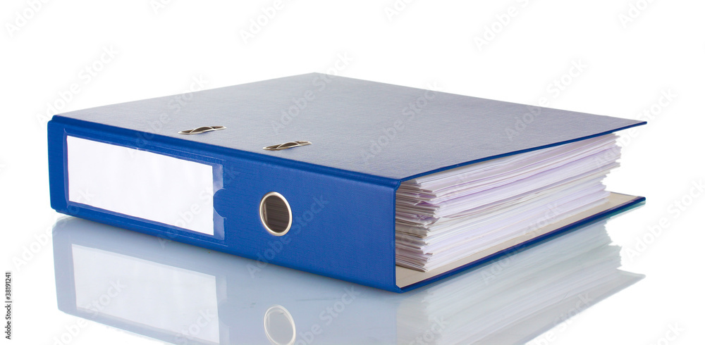 Office folder isolated on white Office folder isolated on white