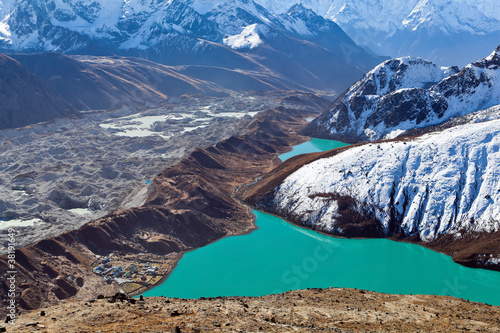 Himalayas landscape, Ngozumpa Glacier photo
