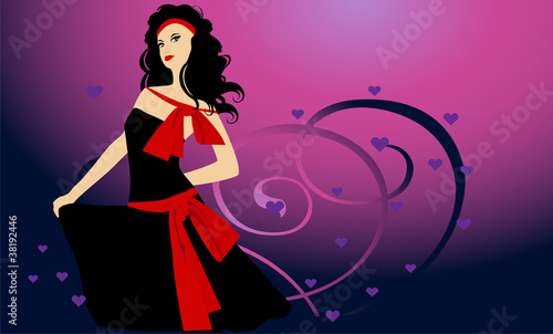 Girl in dancing