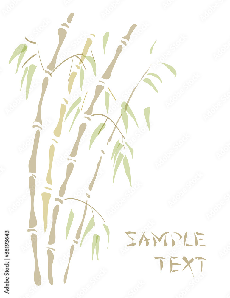 Obraz premium Bamboo. Watercolor style.