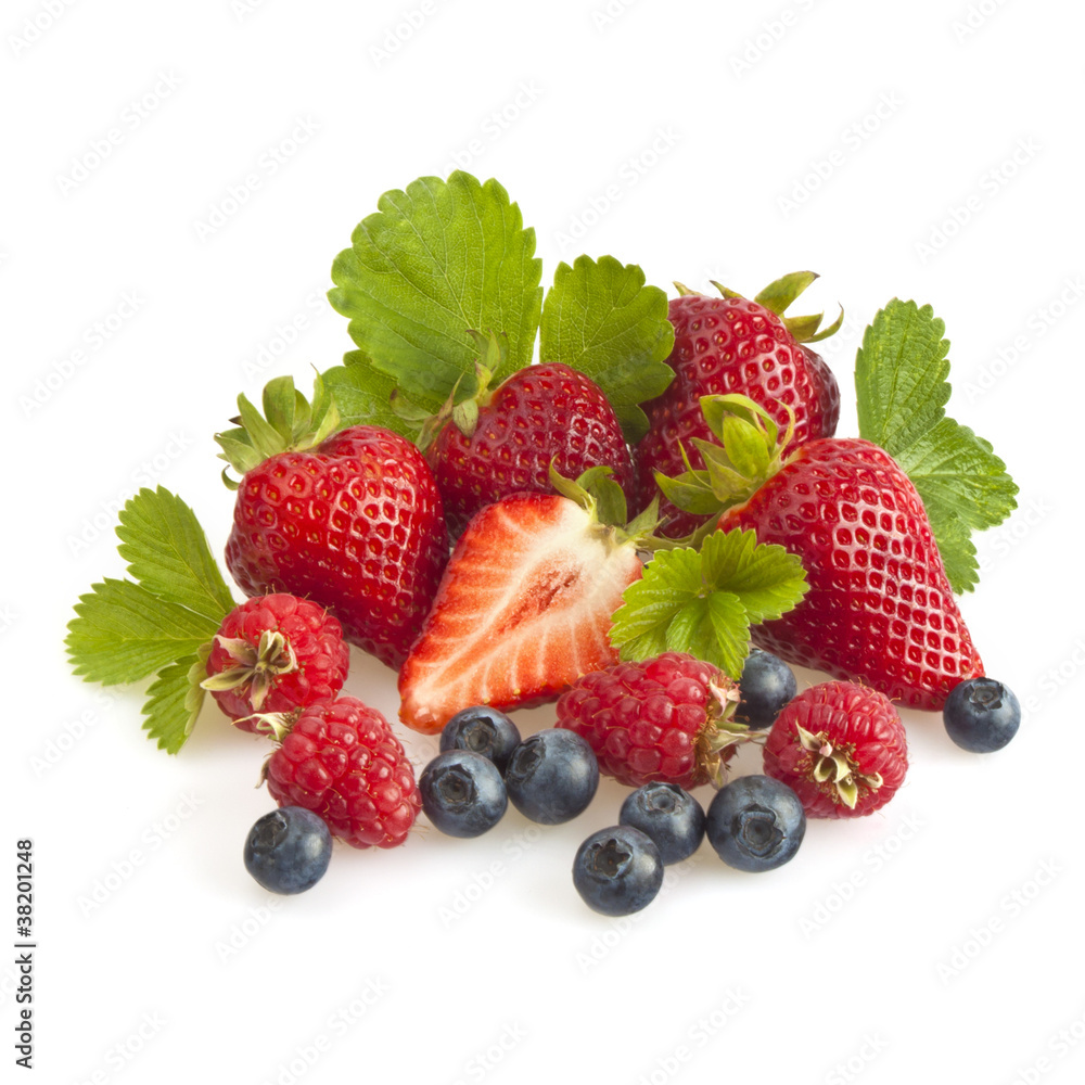 Berries with leaves Berries with leaves