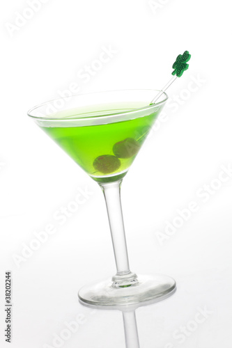 Green Martini for St Patrick's Day
